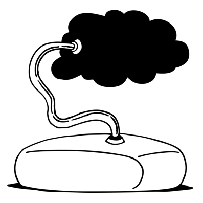 Guatero conectado con una nube